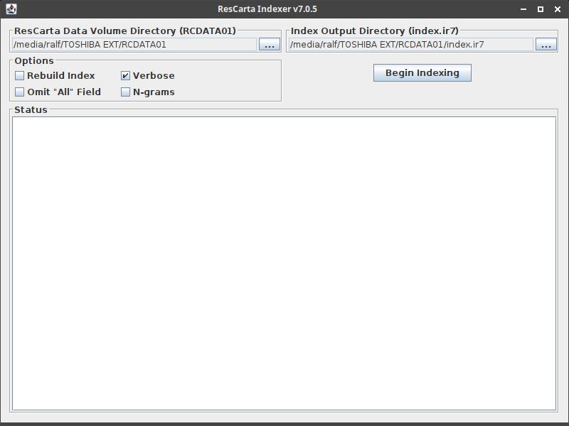 ResCarta Indexer Tool - conversion