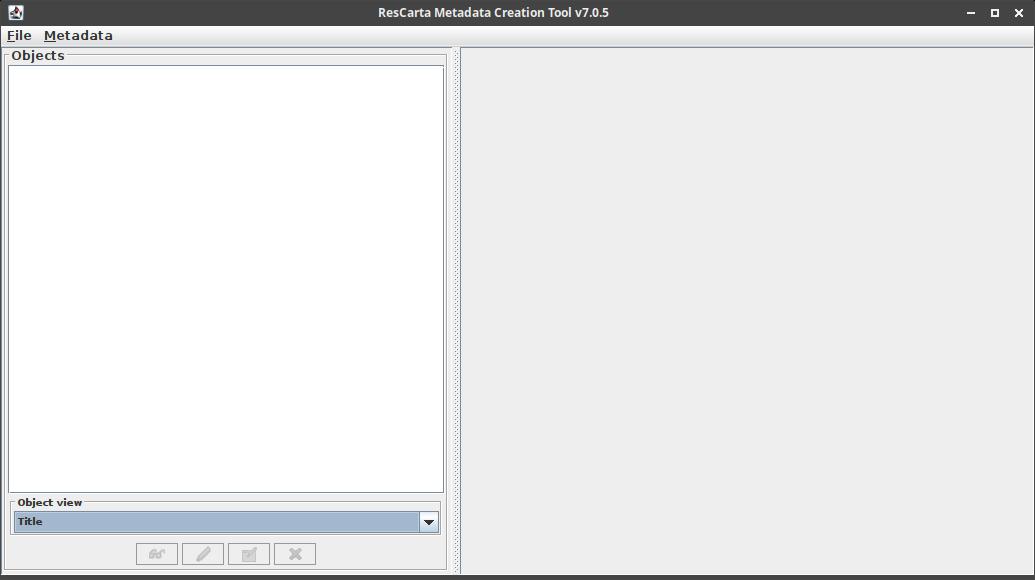 ResCarta Metadata Creation Tool - start