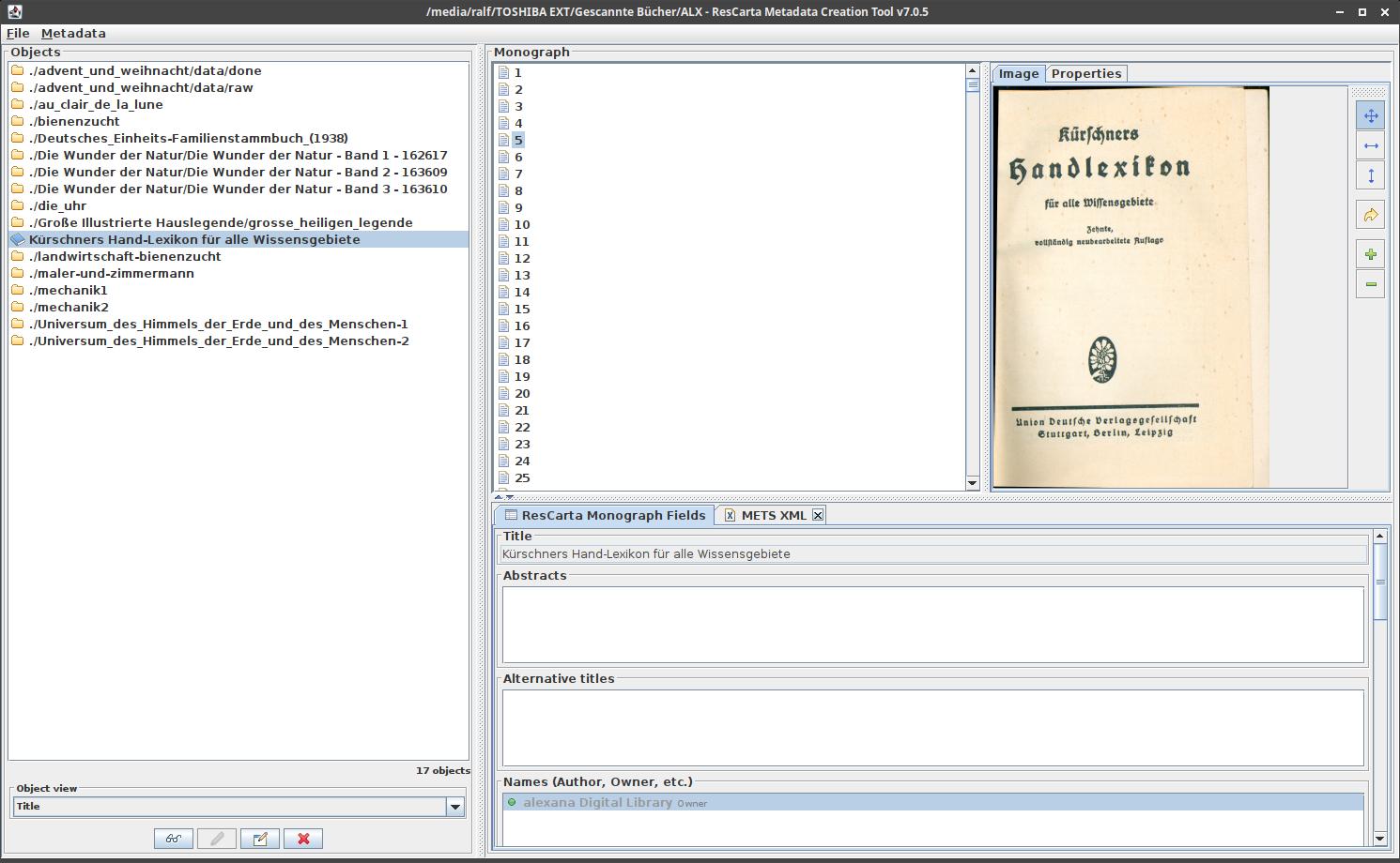 ResCarta Metadata Creation Tool - Title saved